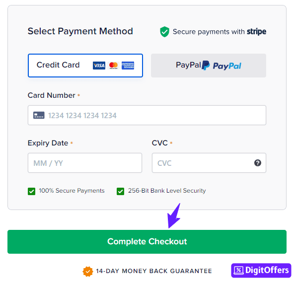 AIOSEO Payments Options
